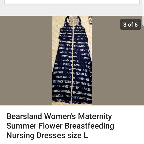 Bearsland maternity breastfeeding nursing dress - Picture 2 of 4